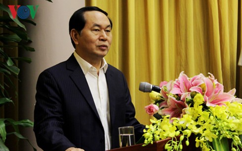 President Tran Dai Quang attends year-end meeting of the President’s Office - ảnh 1